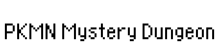 PKMN Mystery Dungeon Font Image