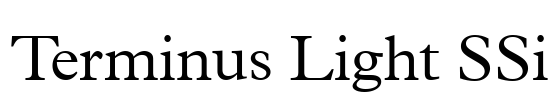 Terminus Light SSi Font Image