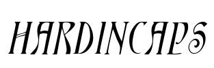 HardinCaps Font Image