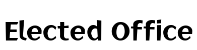 Elected Office Font Image