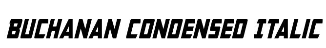 Buchanan Condensed Italic