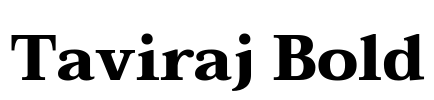 Taviraj Bold Font Image