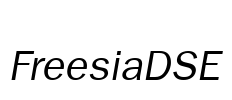 FreesiaDSE Font Image