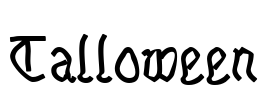 Talloween Font Image