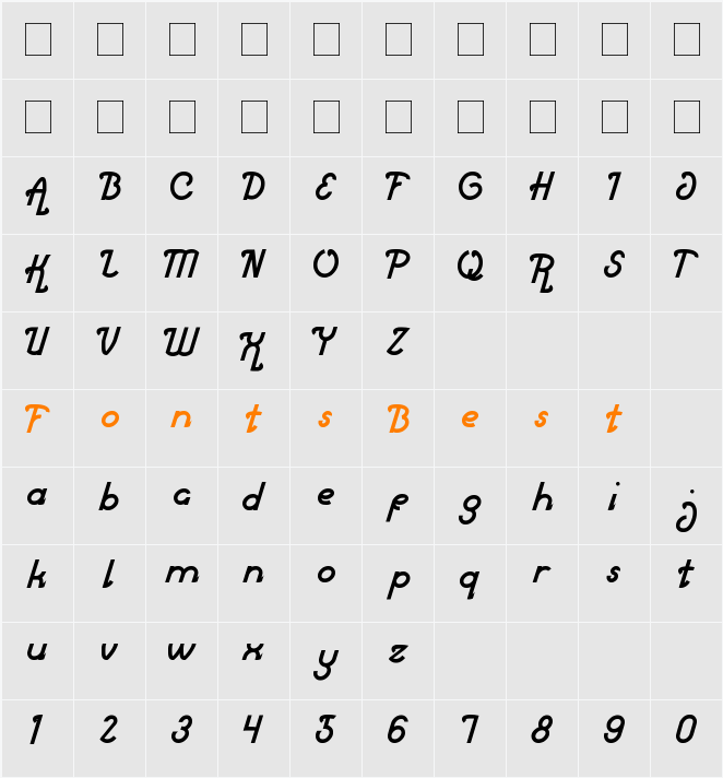 Market Leader Character Map