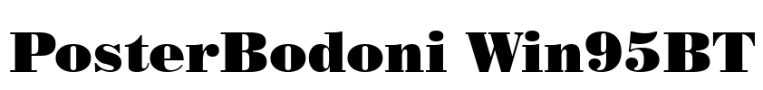 PosterBodoni Win95BT