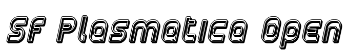 SF Plasmatica Open Font Image