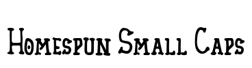 Homespun Small Caps Font Image