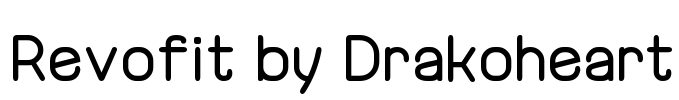 Revofit by Drakoheart Font Image