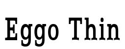 Eggo Thin Font Image