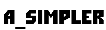 a_Simpler Font Image
