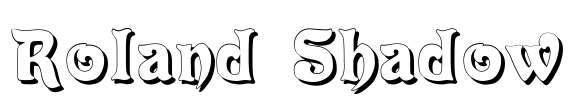 Roland Shadow Font Image