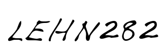 LEHN282 Font Image