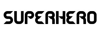 SUPERHERO Font Image