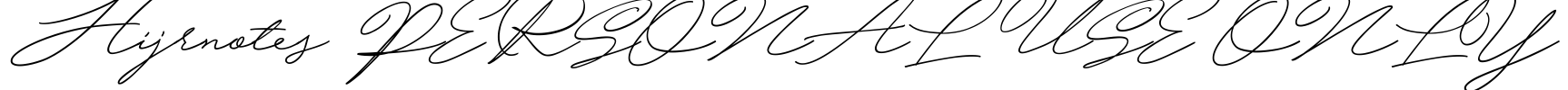 Hijrnotes PERSONAL USE ONLY Font Image
