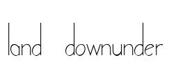 land downunder Font Image