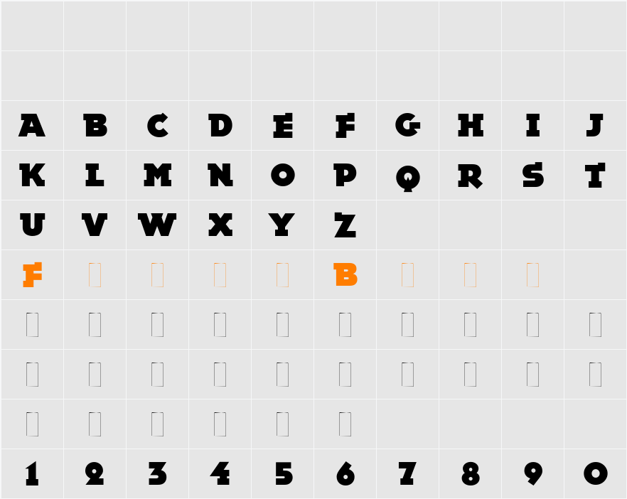 Epokha Character Map