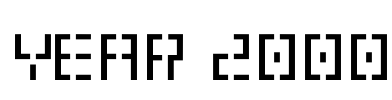 Year 2000 Font Image
