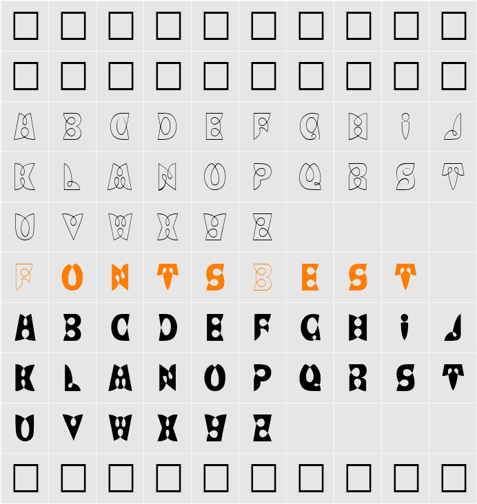 LAYTON Character Map