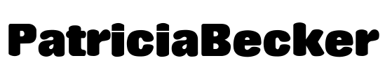 PatriciaBecker Font Image