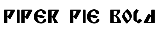 Piper Pie Bold Font Image