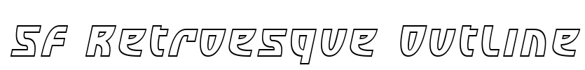 SF Retroesque Outline