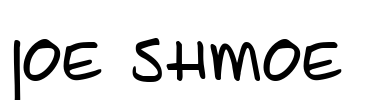 Joe Shmoe Font Image