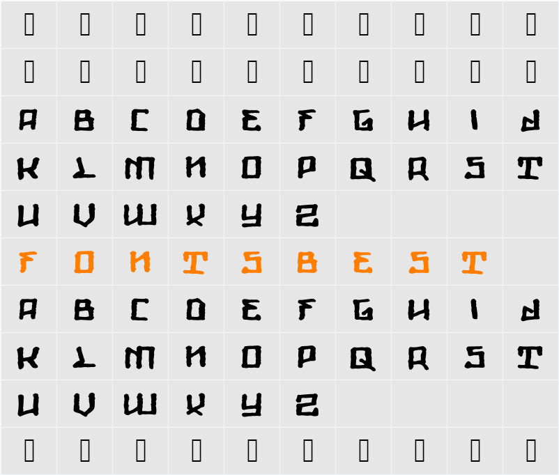 Giants Character Map