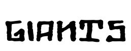 Giants Font Image