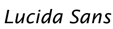 Lucida Sans