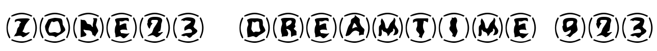 Zone23_Dreamtime 923 Font Image