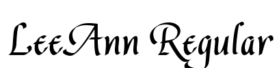 LeeAnn Regular Font Image