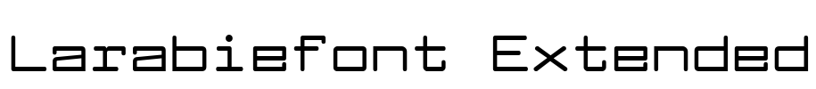 Larabiefont Extended Font Image