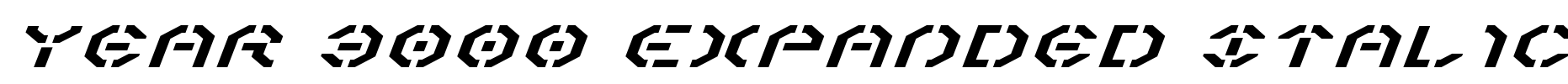 Year 3000 Expanded Italic