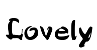 Lovely Font Image