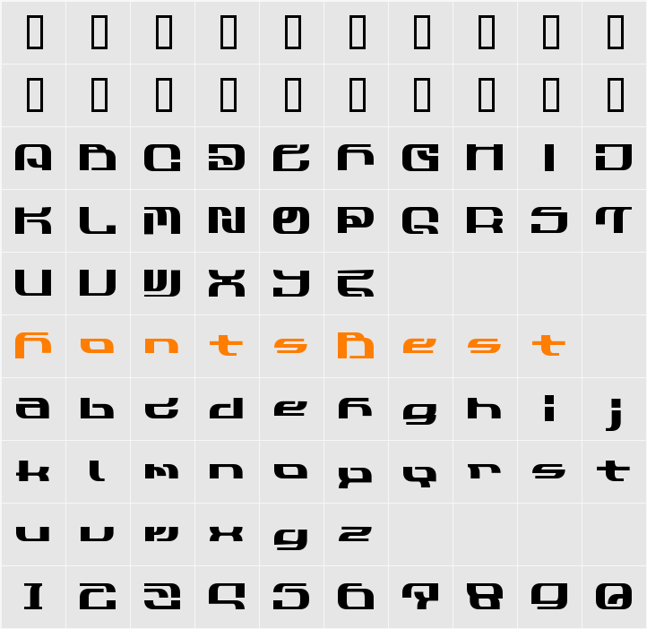Cobra3 Character Map