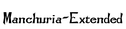 Manchuria-Extended Font Image