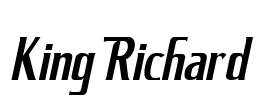 King Richard Font Image