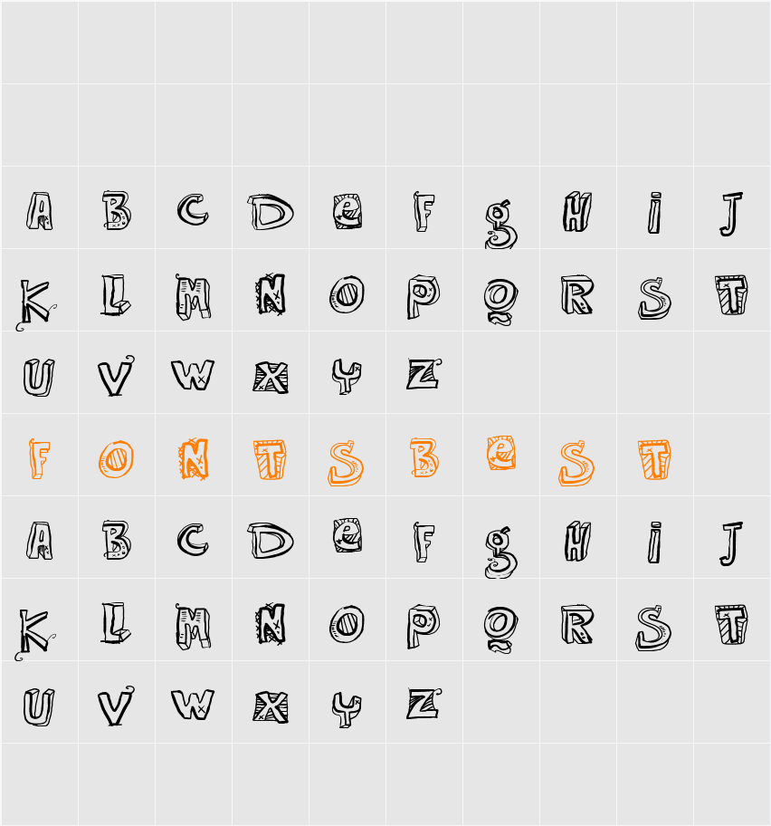 VTKS EASY WAY Character Map