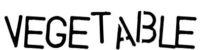Vegetable Font Image