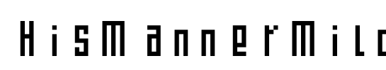 HisMannerMild Font Image