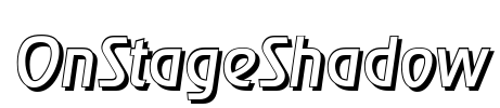 OnStageShadow Font Image