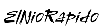 ElNioRapido Font Image