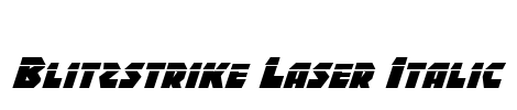 Blitzstrike Laser Italic