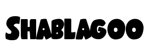 Shablagoo Font Image