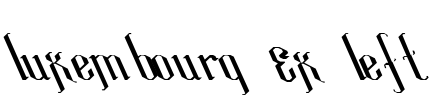 Luxembourg Ex Left Font Image