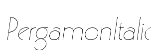PergamonItalic