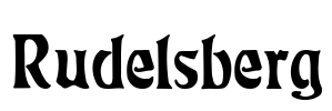 Rudelsberg Font Image