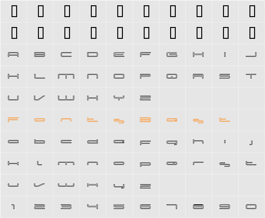 Neutronica Character Map