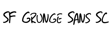 SF Grunge Sans SC Font Image